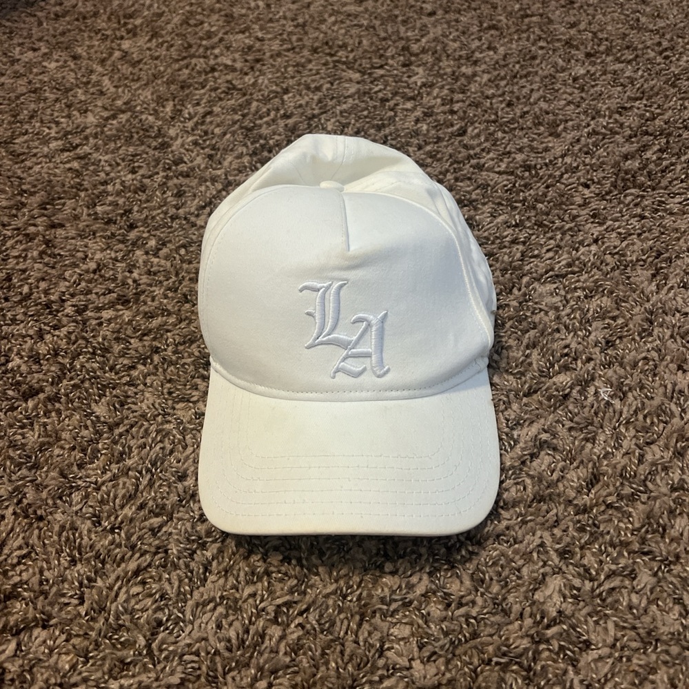 Cotton On White Cap with Embroidered Initials